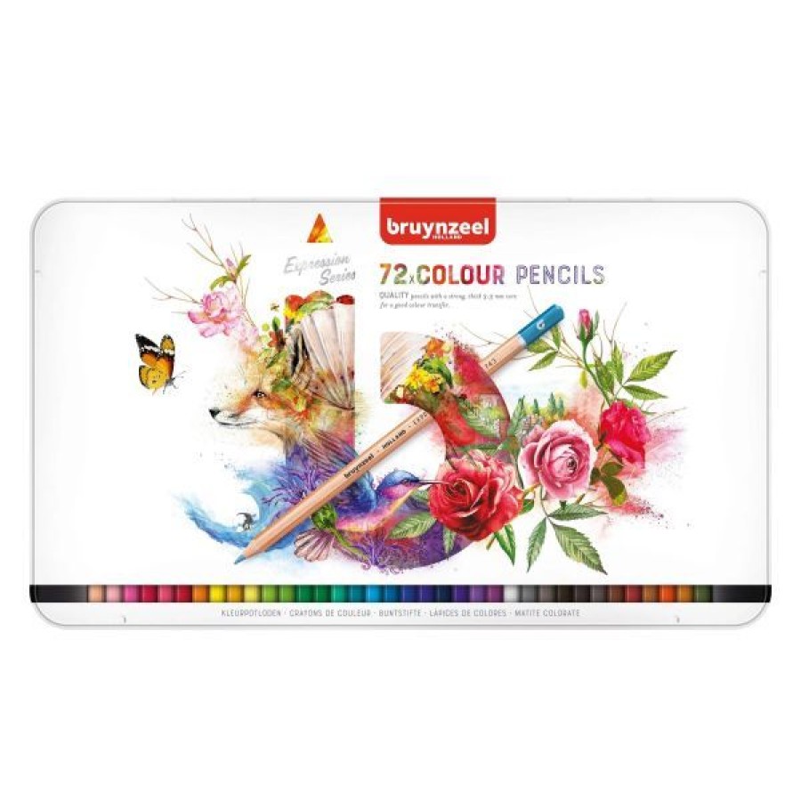 Dessin & Arts Graphiques Creastore Crayons De Couleurs | Boite De 72 Crayons De Couleur - Bruynzeel