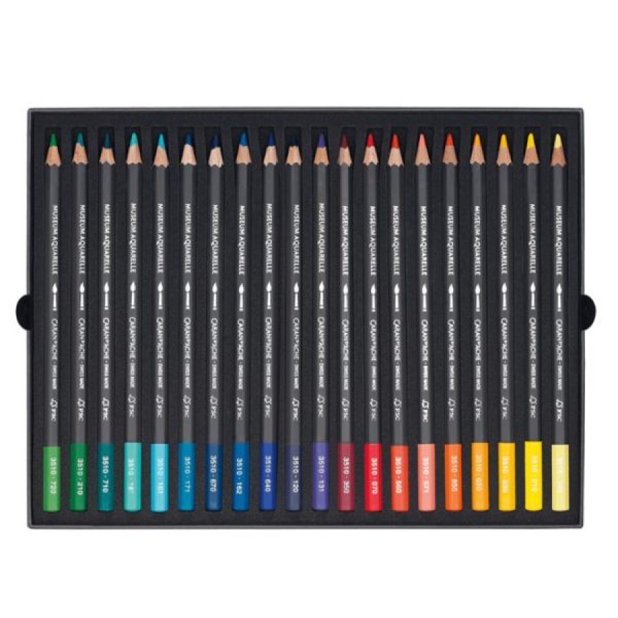 Dessin & Arts Graphiques Creastore Crayons Aquarellables | Boite De 40 Crayons Aquarelle Museum - Caran D'Ache