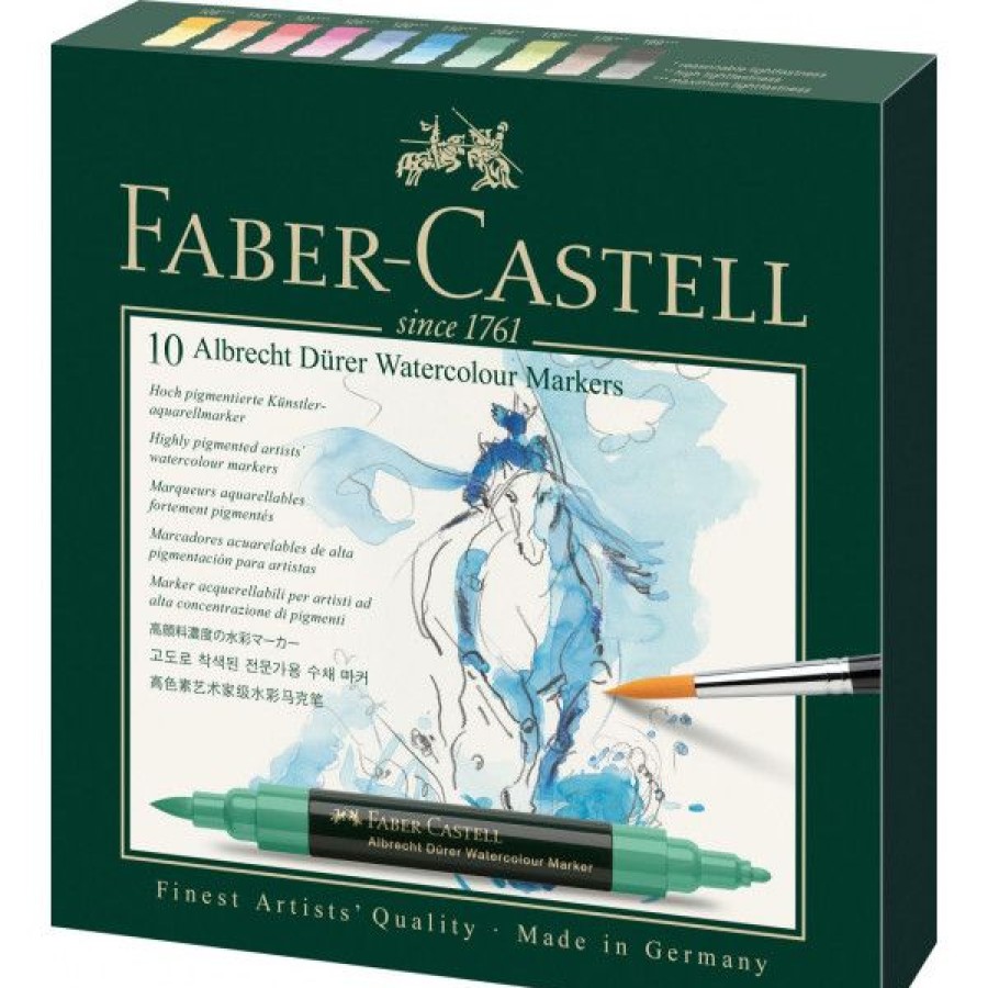 Dessin & Arts Graphiques Creastore Feutres | Boite De 10 Marqueurs Aquarellables Albrecht Durer - Faber-Castell