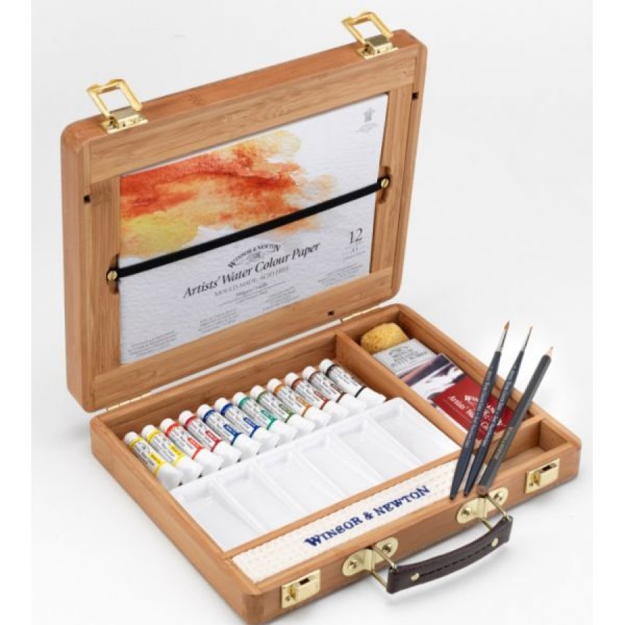 Peintures Creastore Peinture Aquarelle Extra&Fine | Coffret Bambou Aquarelle En Tubes - Winsor & Newton