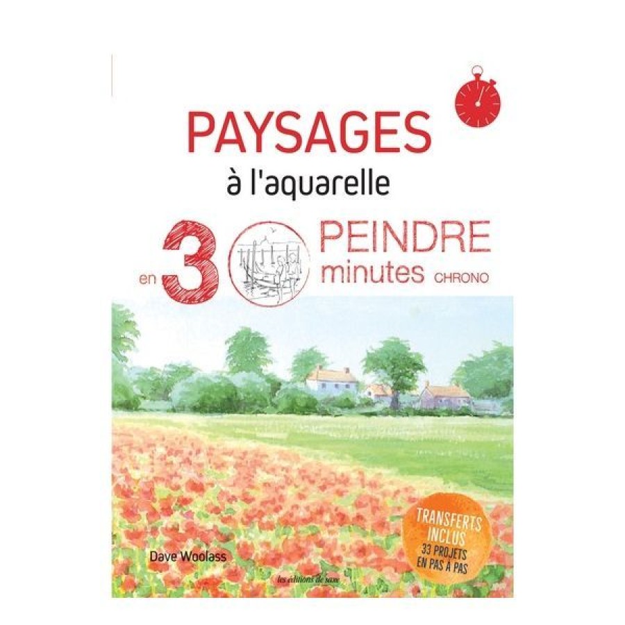 Peintures Creastore Livres Aquarelle | Paysages A L'Aquarelle Peindre En 30 Min - Livre