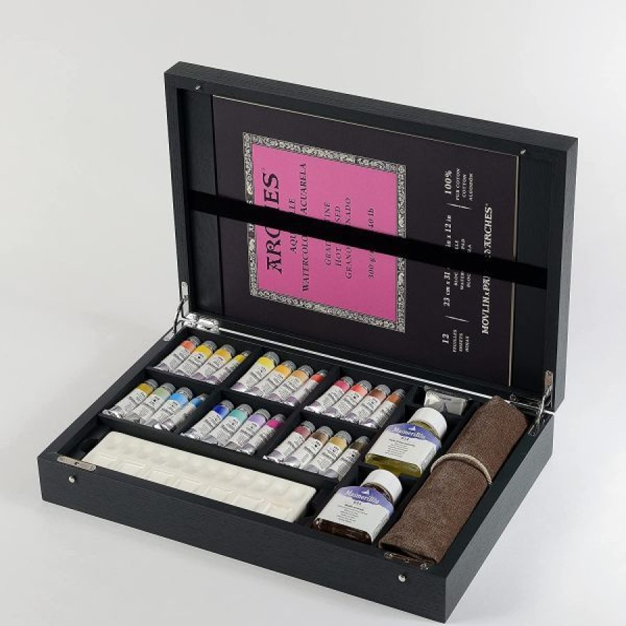 Peintures Creastore Peinture Aquarelle Extra&Fine | Coffret Aquarelle Maimeriblu 24 Tubes 12Ml - Maimeri