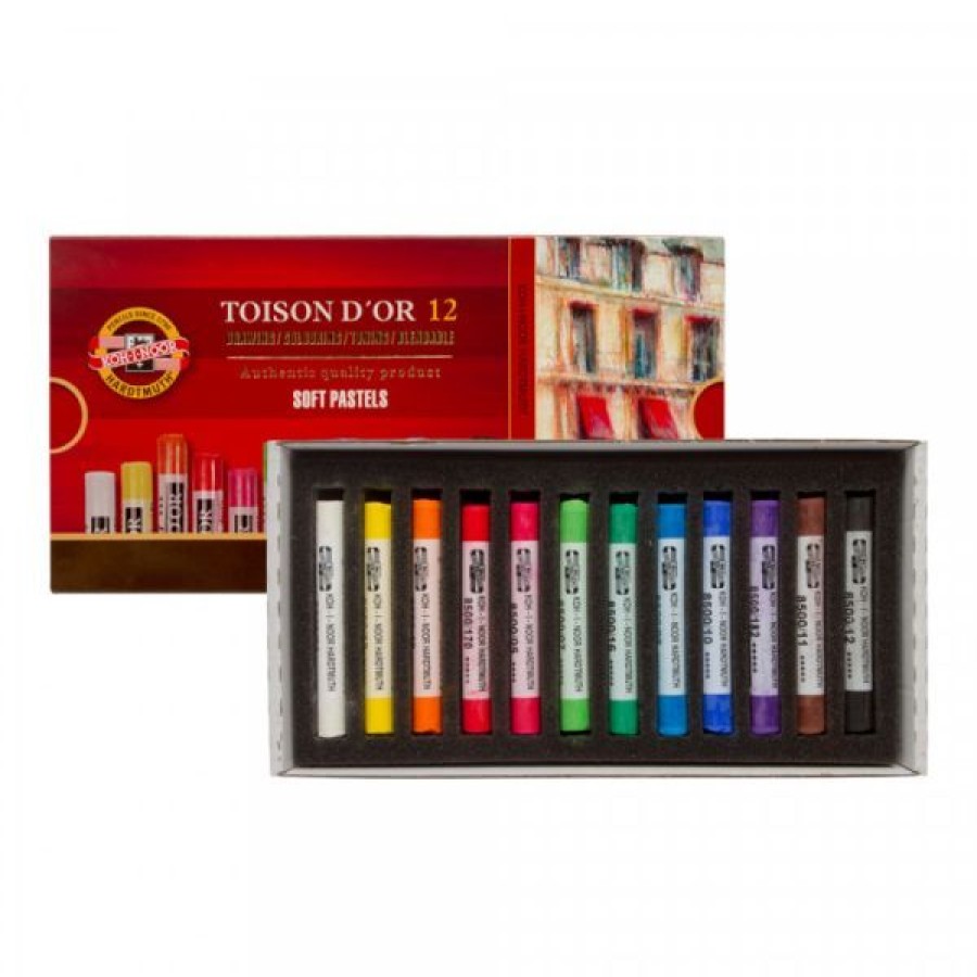 Dessin & Arts Graphiques Creastore Pastels Secs Craies | Boite De Pastels Tendres Toison D'Or - Koh-I-Noor