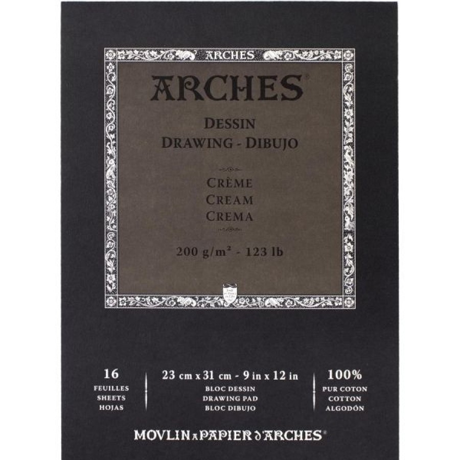 Papiers Creastore Blocs A Croquis | Bloc Dessin & Gravure - Velin D'Arches - 23 X 31Cm