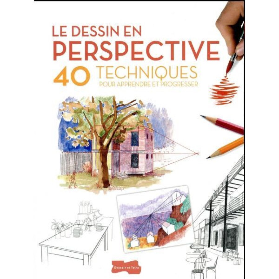 Dessin & Arts Graphiques Creastore Livres Dessin | Le Dessin En Perspective - 40 Techniques Pour Apprendre Et Progresser - Livre