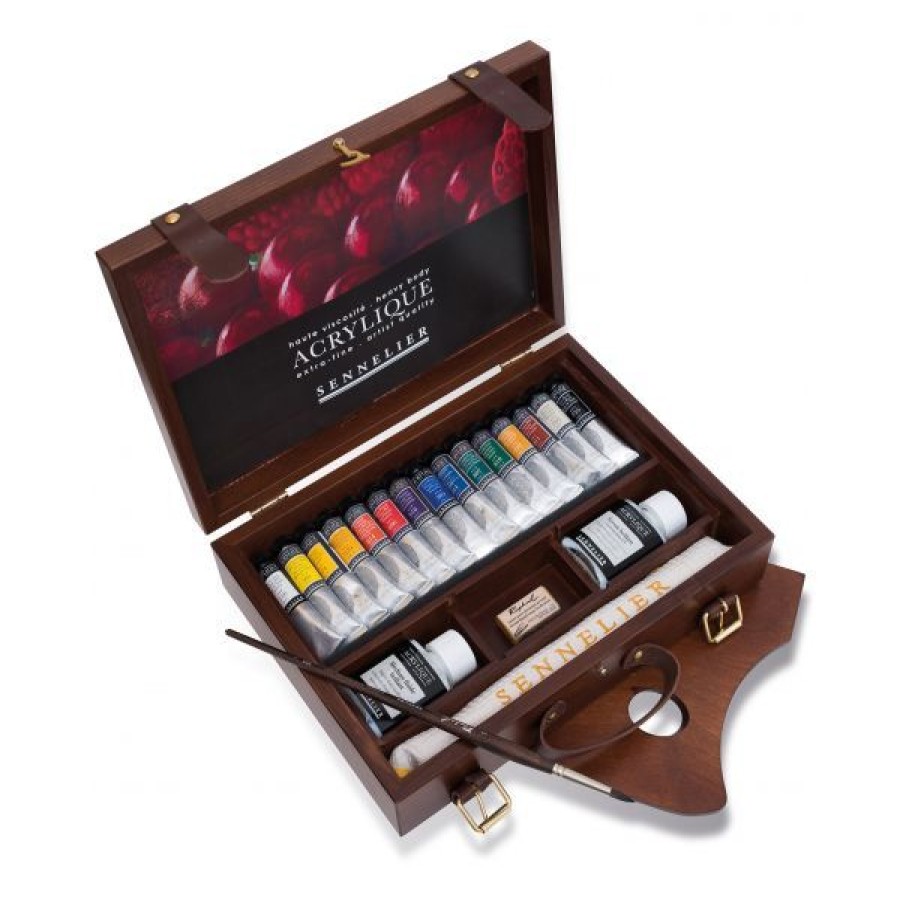 Peintures Creastore Peinture Acrylique Extra&Fine | Coffret Acrylique Extra-Fine 15 Tubes 21Ml - Sennelier