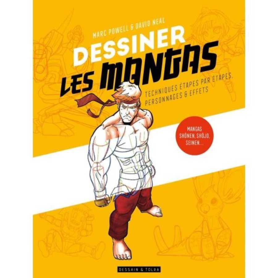 Dessin & Arts Graphiques Creastore Livres Dessin Mangas | Dessiner Les Mangas - Techniques Etape Par Etape - Livre