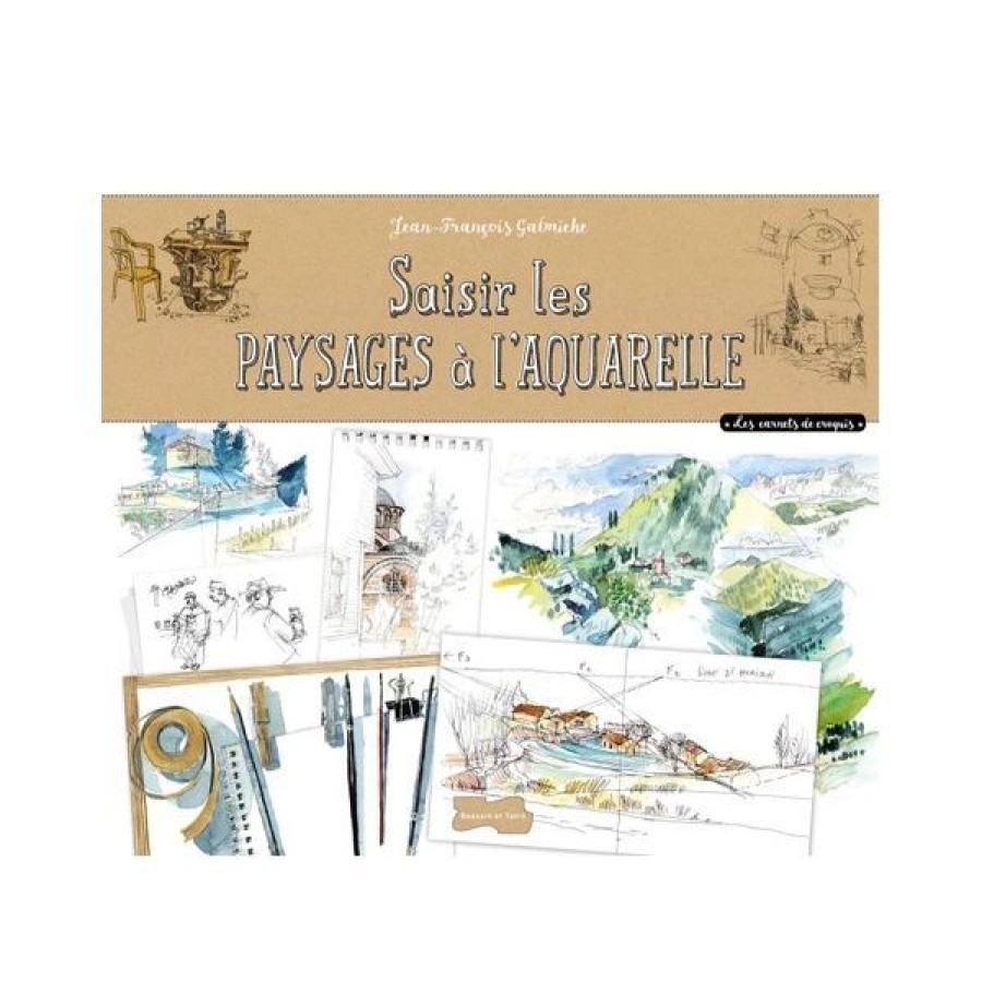 Peintures Creastore Livres Aquarelle | Saisir Les Paysages A L'Aquarelle - Livre