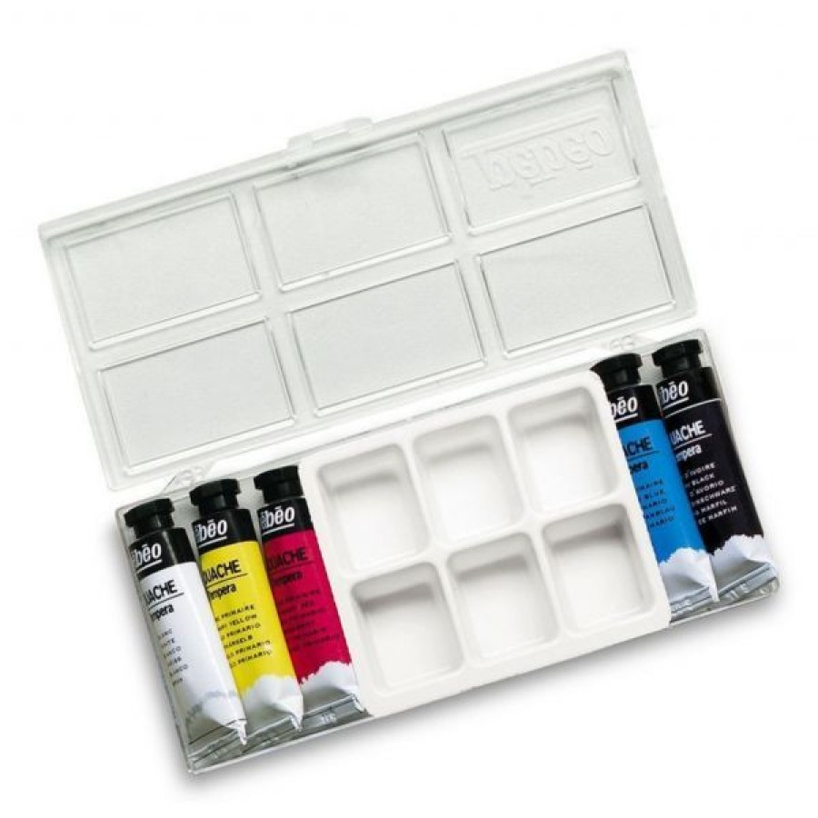 Peintures Creastore | Boite De 5 Tubes De Gouache + Palette - Pebeo