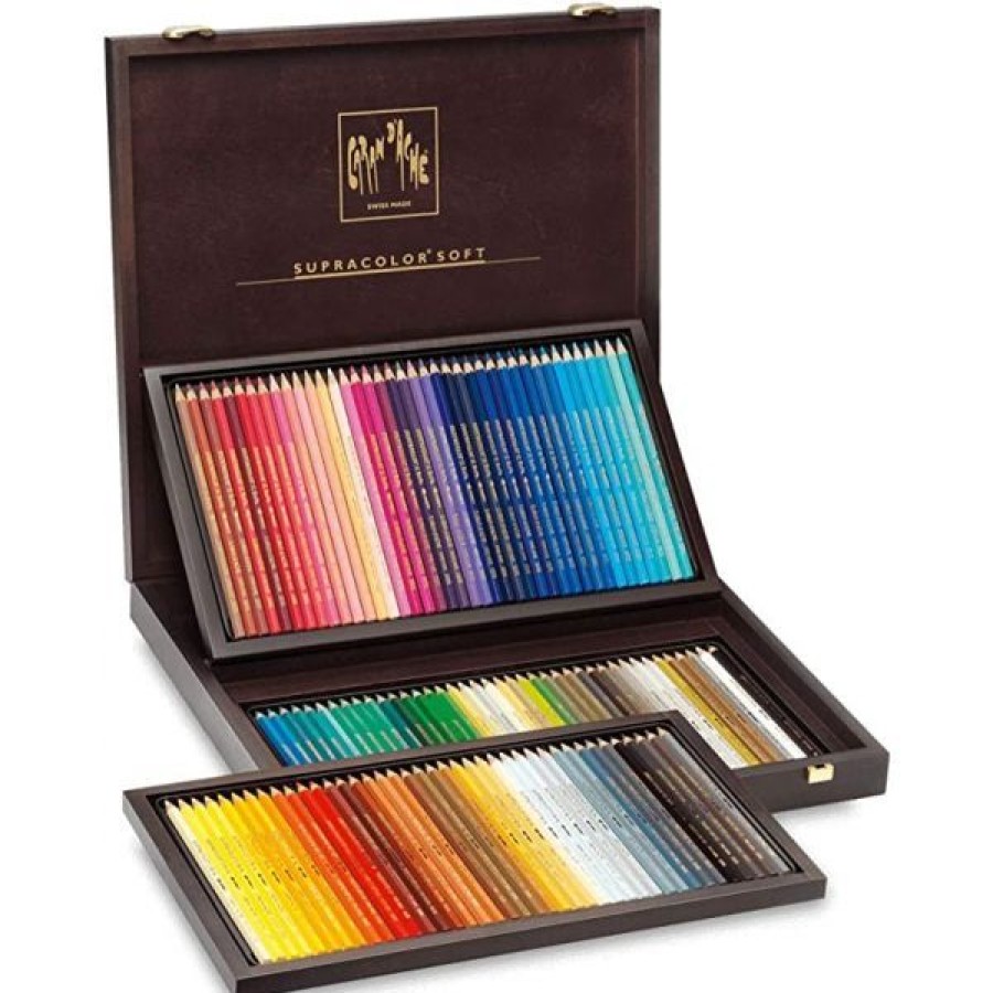 Dessin & Arts Graphiques Creastore Crayons De Couleurs | Coffret 120 Crayons De Couleur Supracolor - Caran D'Ache