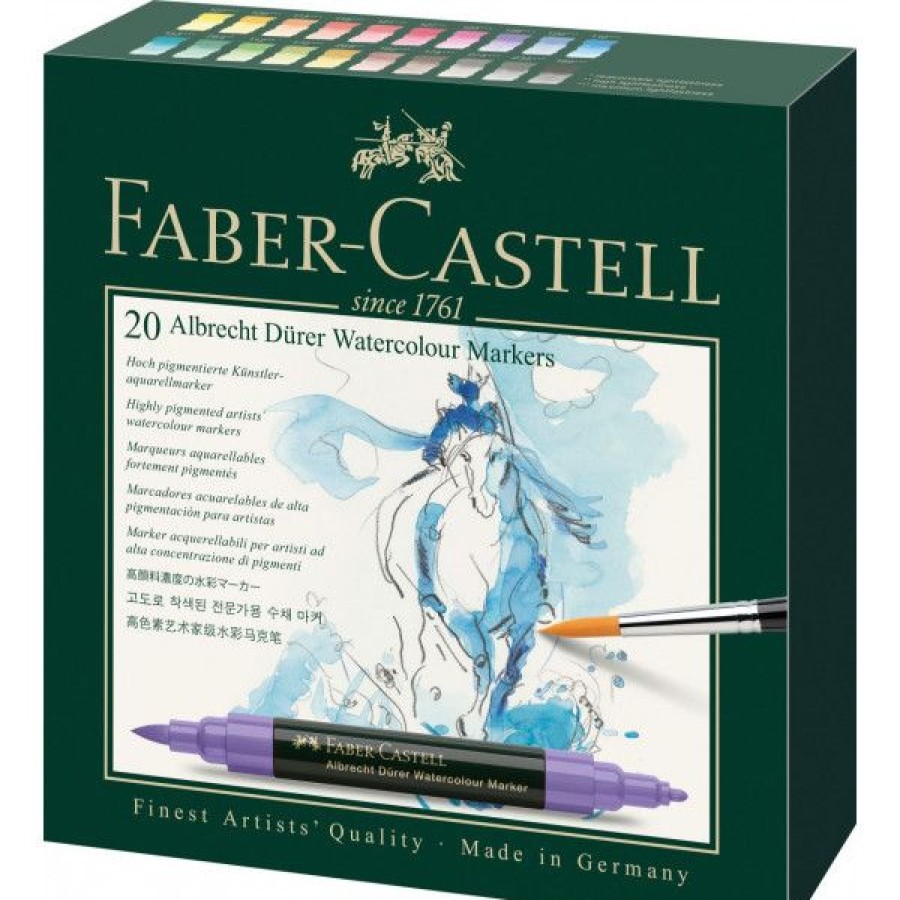 Dessin & Arts Graphiques Creastore Feutres | Boite De 20 Marqueurs Aquarellables Albrecht Durer - Faber-Castell