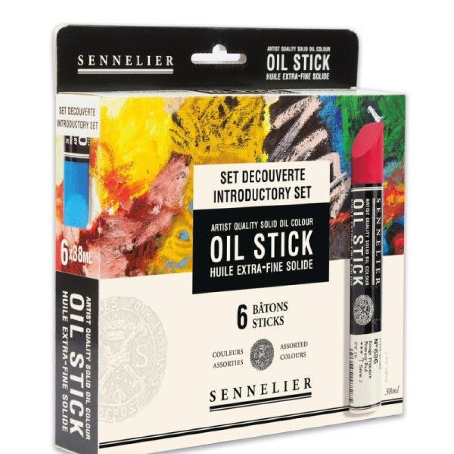 Peintures Creastore Peinture A L'Huile Extra&Fine | Etui 6 Oil Stick - Decouverte - Sennelier