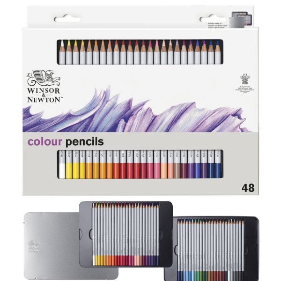 Dessin & Arts Graphiques Creastore Crayons De Couleurs | Boite 48 Crayons De Couleur Winsor Et Newton