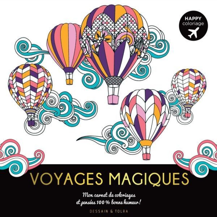 Loisirs Creatifs Creastore Livres Coloriage & Mandala | Livre Happy Coloriage - Voyages Magiques