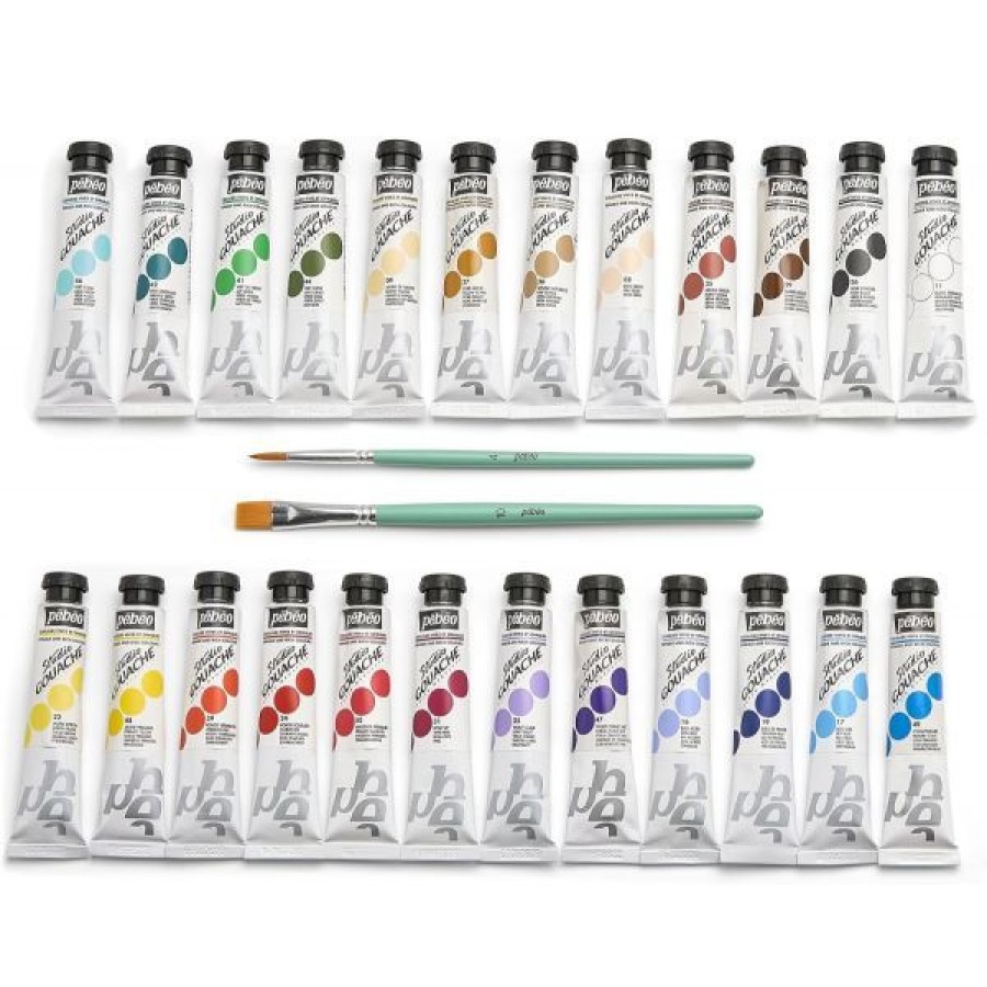 Peintures Creastore | Set De 24 Tubes De Gouache - Pebeo