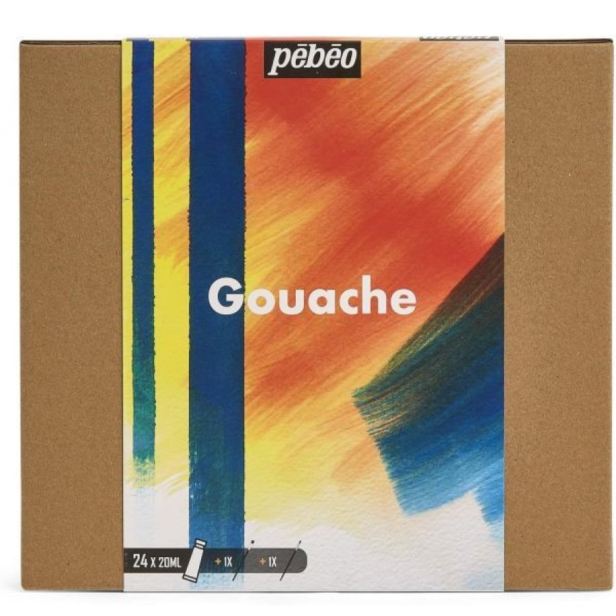 Peintures Creastore | Set De 24 Tubes De Gouache - Pebeo