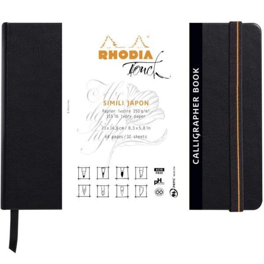 Papiers Creastore Papiers Dessin | Rhodia Touch - Book Calligraphie Simili Japon