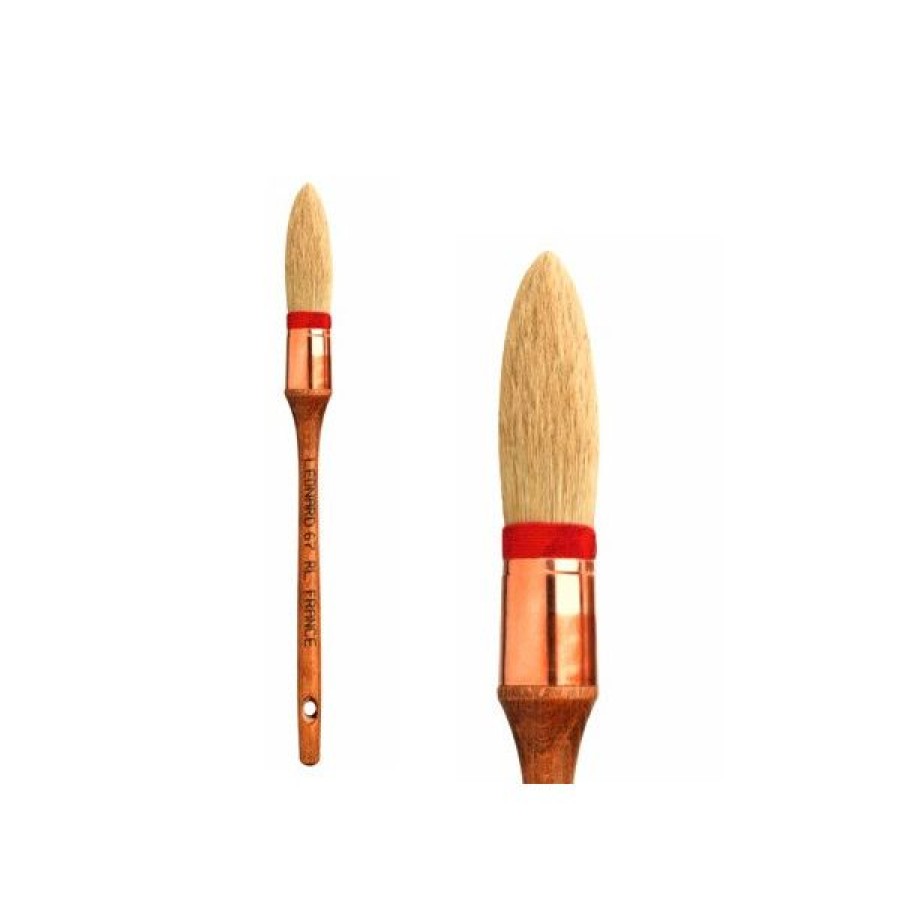 Pinceaux & Fournitures Creastore Pinceaux A Marbrer & Faux Bois | Brosse Pouce A Rechampir Ou A Glacer - Serie 67Rl - Leonard