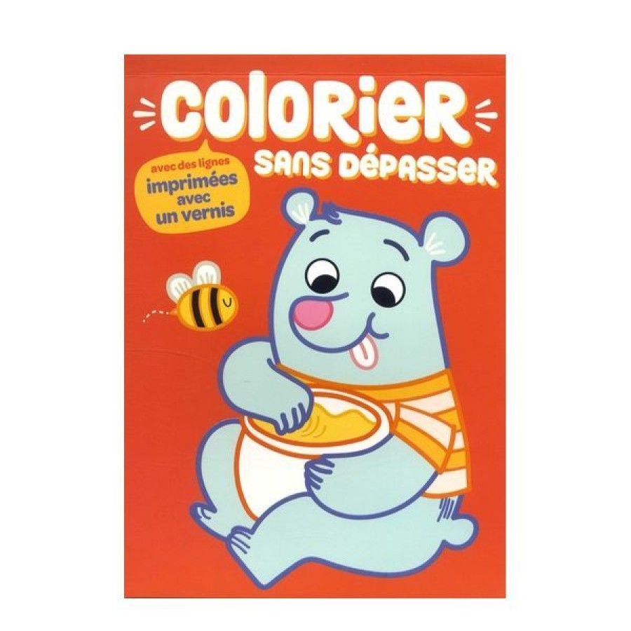 Loisirs Creatifs Creastore Feutres & Crayons | Ours Colorier Sans Depasser - Livre