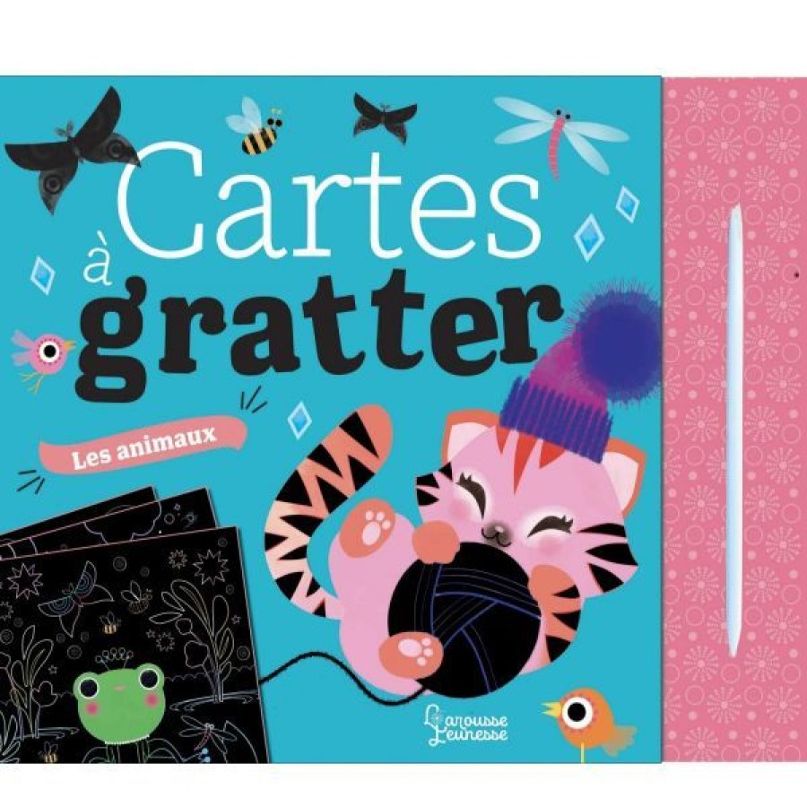 Loisirs Creatifs Creastore Livres Coloriage & Mandala | Cartes A Gratter "Les Animaux" - Livre