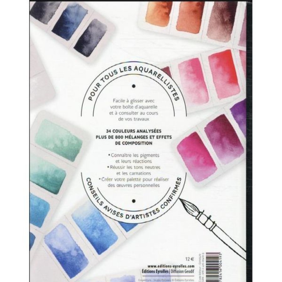 Peintures Creastore Livres Aquarelle | Le Nuancier Aquarelle - Livre