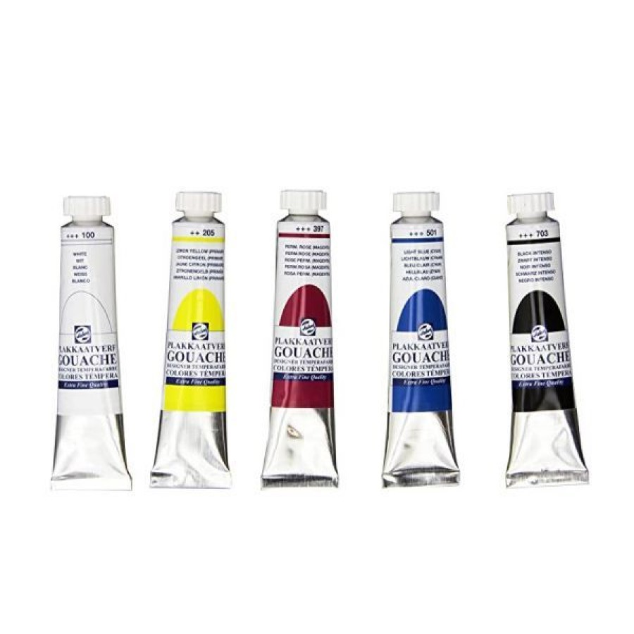 Peintures Creastore | Set 5 De Gouaches Extra-Fine - Primaires - Talens