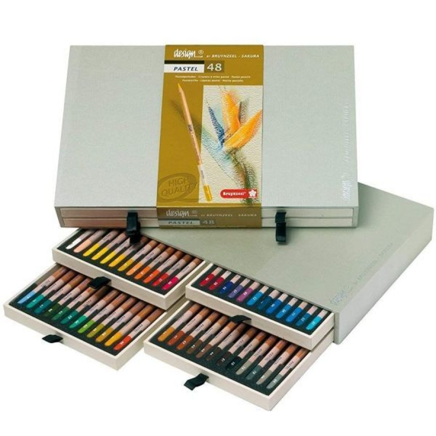 Dessin & Arts Graphiques Creastore Fusains Sanguines | Coffret De 48 Crayons Pastels - Bruynzeel