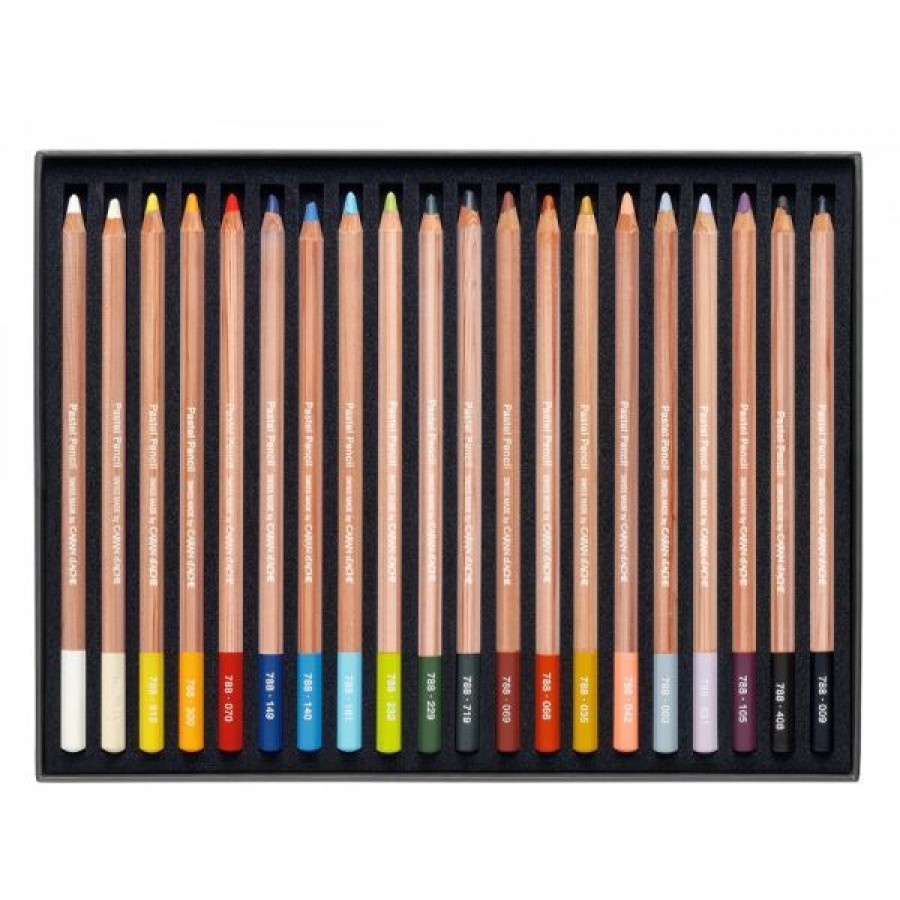 Dessin & Arts Graphiques Creastore Pastels Secs Craies | Boite De 20 Crayons Pastels Caran D'Ache