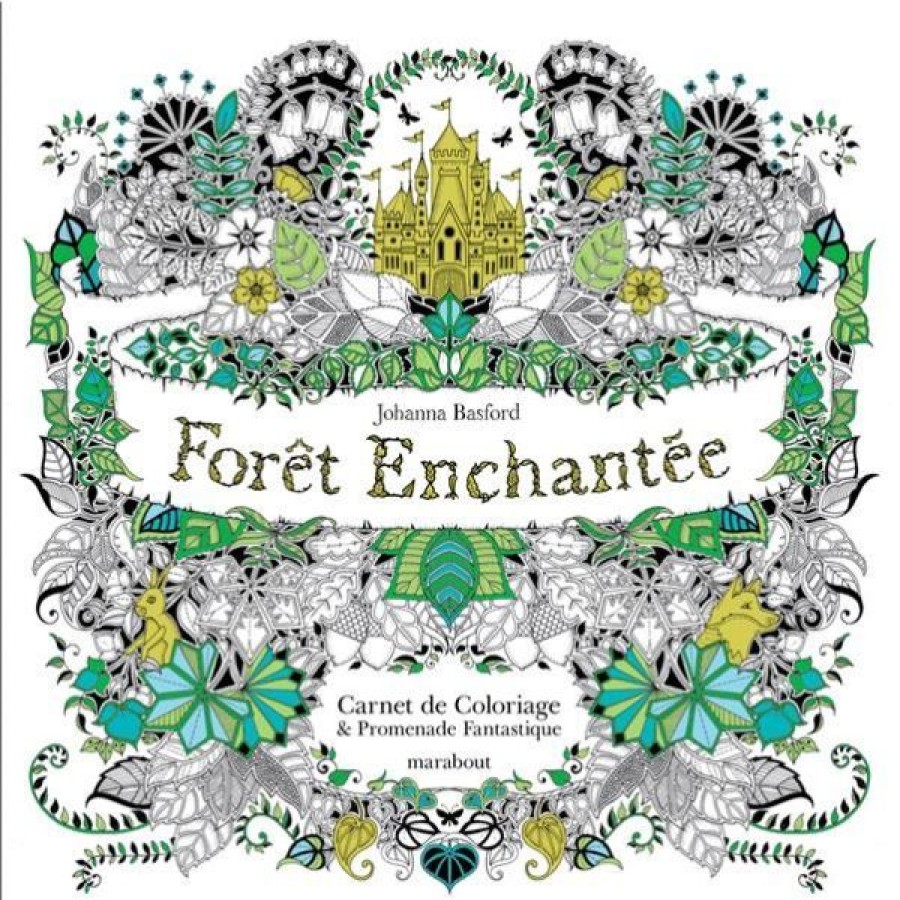 Loisirs Creatifs Creastore Livres Coloriage & Mandala | Livre Foret Enchantee - Carnet De Coloriage Par Johanna Basford