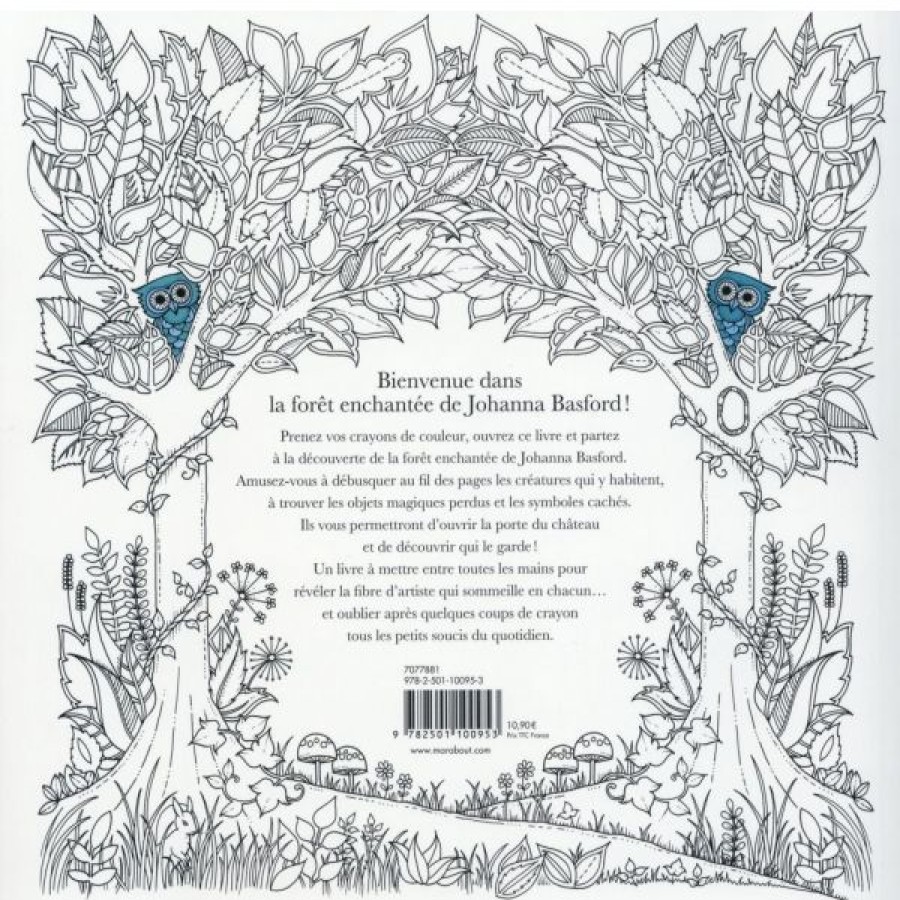 Loisirs Creatifs Creastore Livres Coloriage & Mandala | Livre Foret Enchantee - Carnet De Coloriage Par Johanna Basford