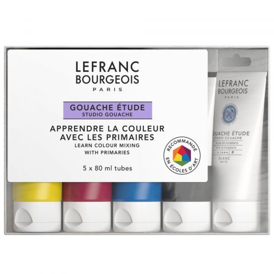 Peintures Creastore | Set Gouache Etude 5X80Ml - Lefranc Bourgeois