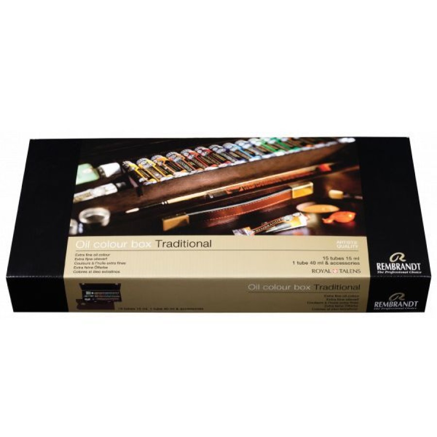 Peintures Creastore Peinture A L'Huile Extra&Fine | Coffret Rembrandt Traditional - Peinture A L'Huile