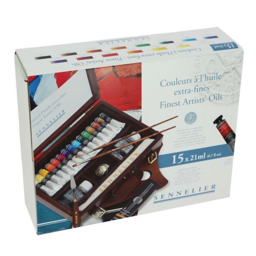 Peintures Creastore Peinture A L'Huile Extra&Fine | Coffret Huile Extra Fine 15 Tubes 21Ml - Sennelier