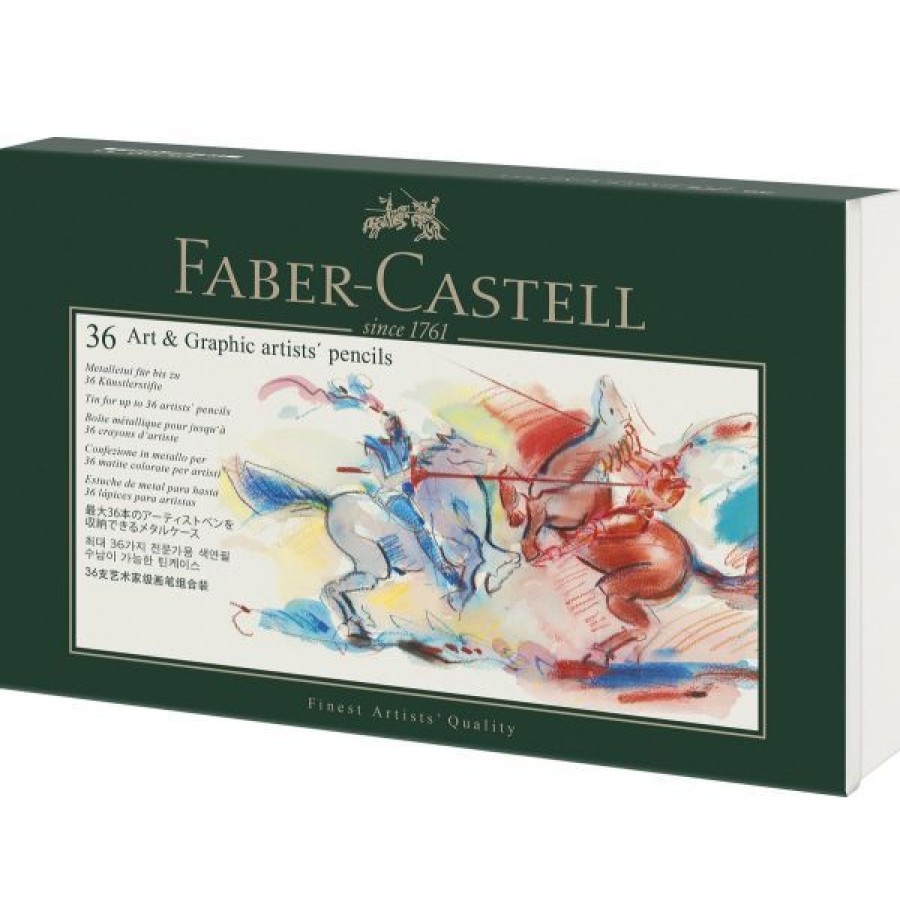 Dessin & Arts Graphiques Creastore Coffrets | Boite Metallique Vide - 36 Crayons - Faber-Castell