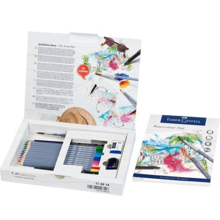 Dessin & Arts Graphiques Creastore Crayons Aquarellables | Set D'Initiation Goldfaber Aquarelle - Faber-Castell