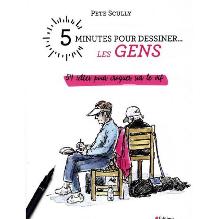 Dessin & Arts Graphiques Creastore Livres Dessin | 5 Minutes Pour Dessiner... Les Gens - Livre