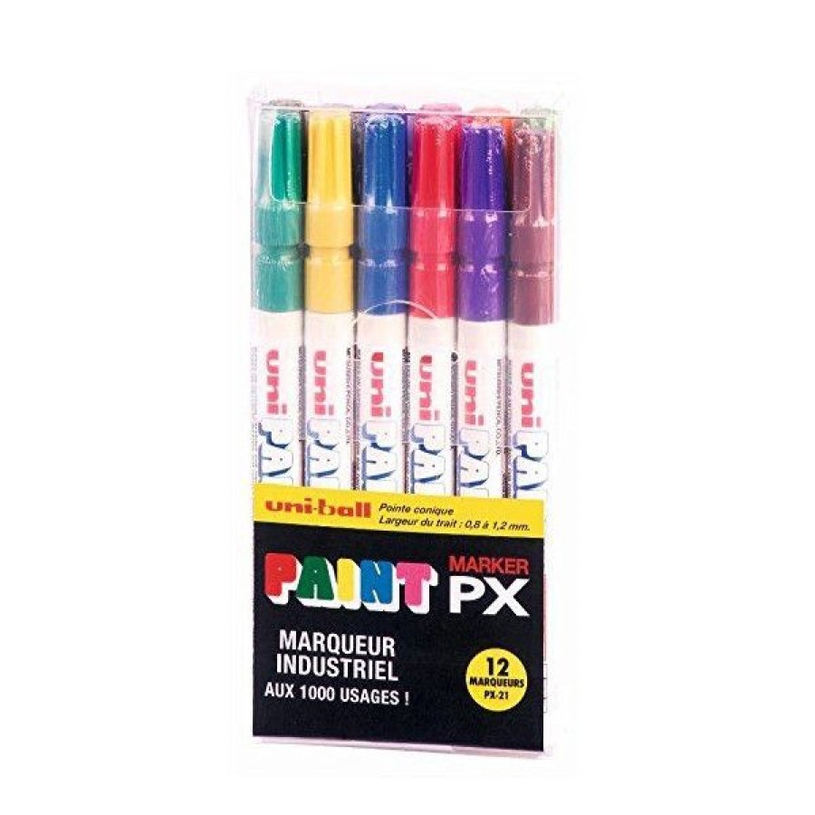 Dessin & Arts Graphiques Creastore Feutres | Boite De 12 Marqueurs Paint Marker Px21