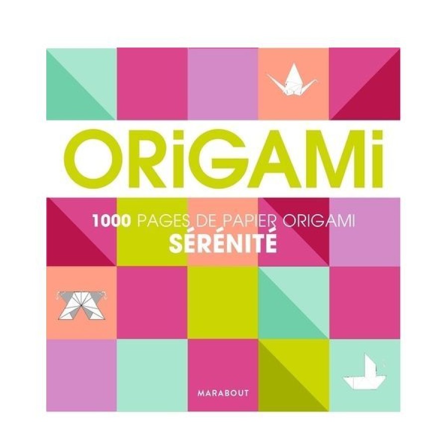 Loisirs Creatifs Creastore Livres Origami | Livre 1000 Pages De Papier Origami Serenite