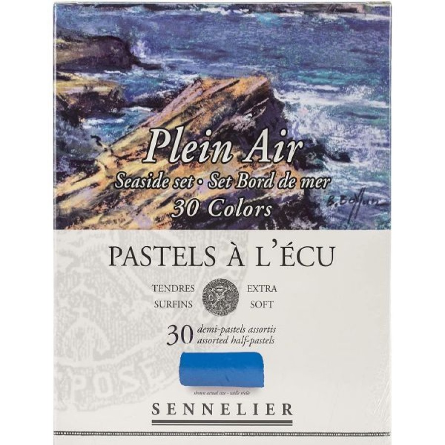 Dessin & Arts Graphiques Creastore Pastels Secs Craies | Boite De 30 Demi-Pastels A L'Ecu - Bord De Mer - Sennelier