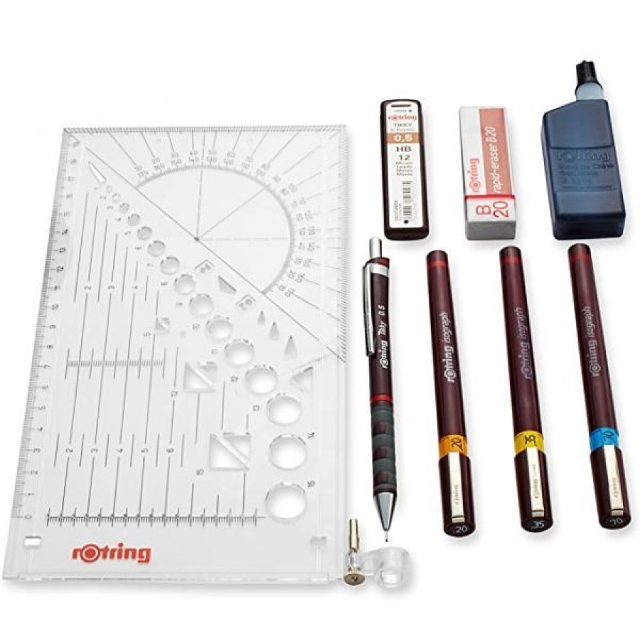 Dessin & Arts Graphiques Creastore Feutres | Coffret Rotring - College Set Isograph