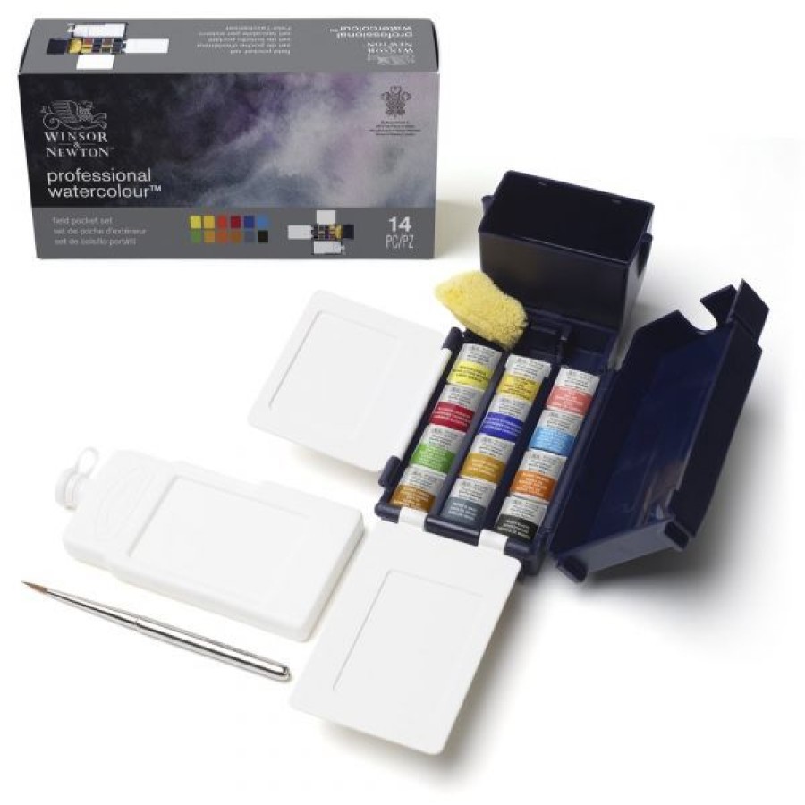 Peintures Creastore Peinture Aquarelle Extra&Fine | Boite Aquarelle De Voyage - Field Box - Winsor & Newton