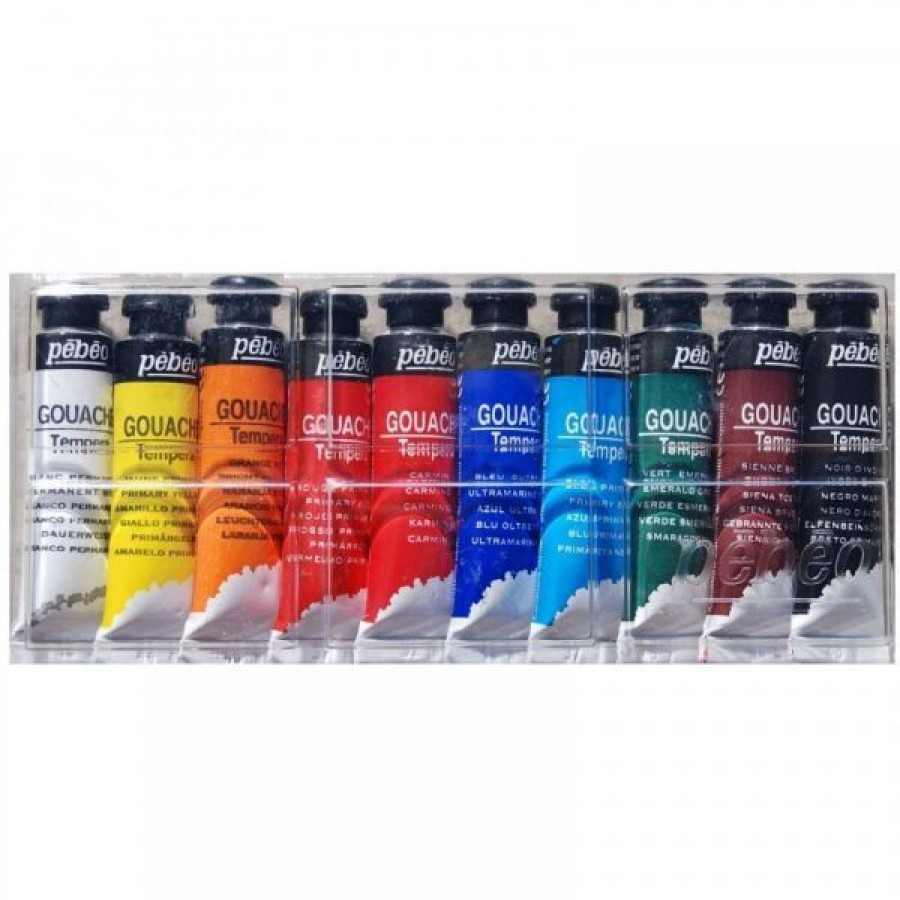 Peintures Creastore | Boite De 10 Tubes De Gouache - Pebeo