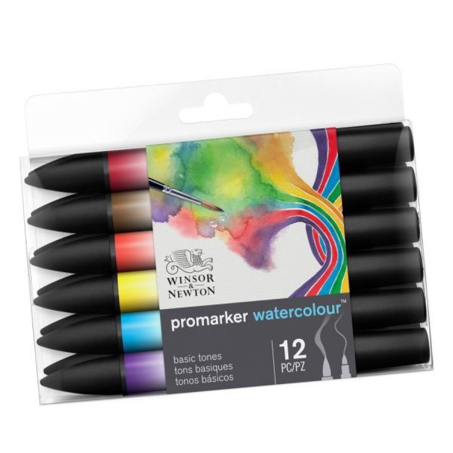 Peintures Creastore Peinture Aquarelle Extra&Fine | Boite De 6 Marqueurs Aquarelle - Winsor & Newton