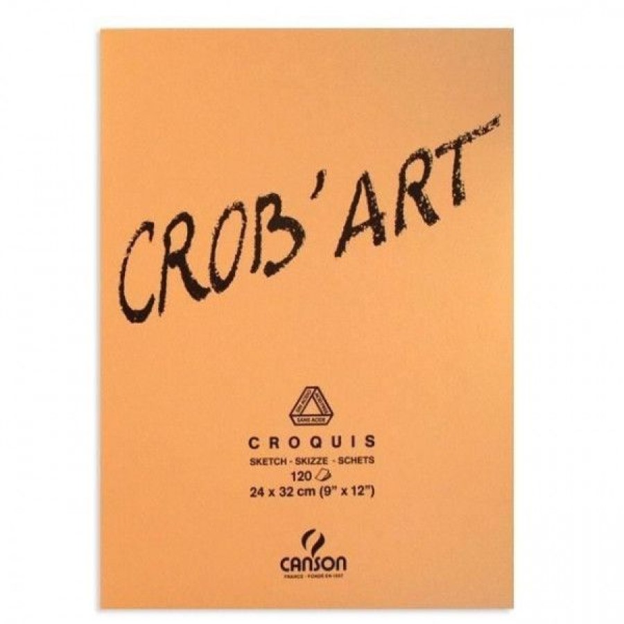 Papiers Creastore Blocs A Croquis | Bloc Crob'Art Pour Esquisse Et Croquis - 12 Feuilles 80Gr