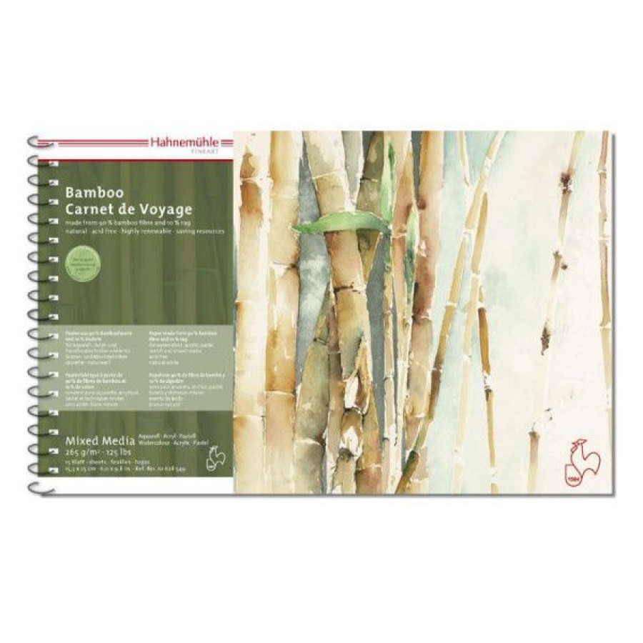 Papiers Creastore Papiers Peinture Aquarelle | Carnet De Voyage En Bambou - Hahnemuhle