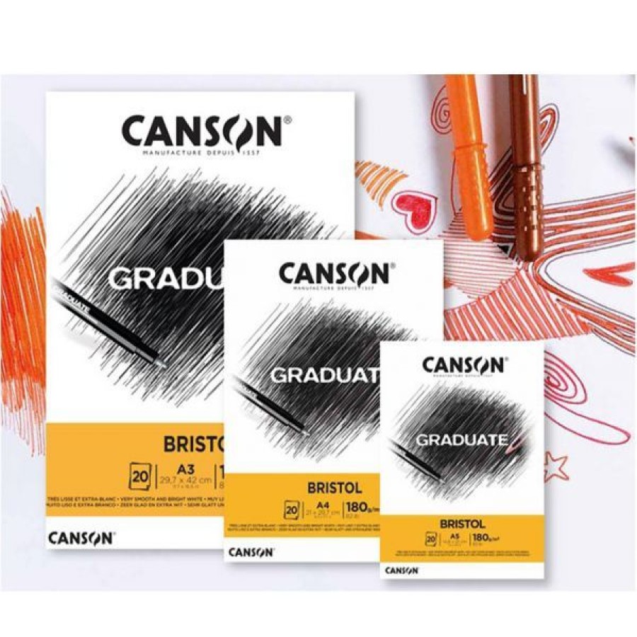 Papiers Creastore Papiers Dessin | Bloc Graduate Bristol - Canson