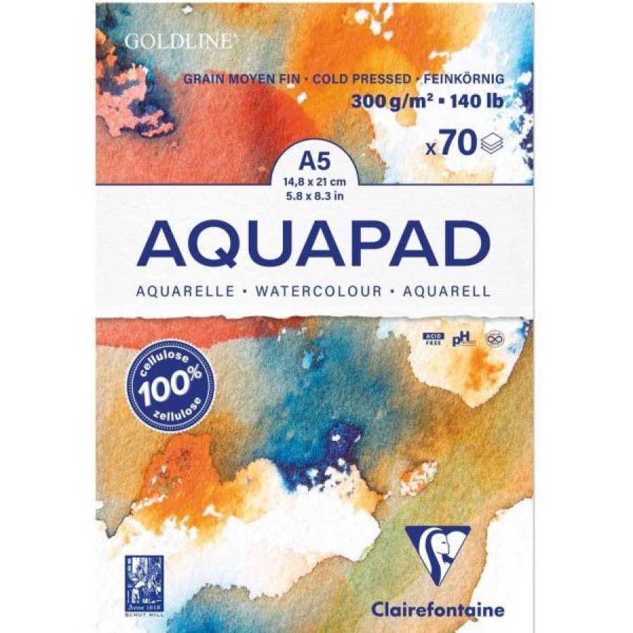 Papiers Creastore Papiers Peinture Aquarelle | Bloc Aquarelle Aquapad - Clairefontaine