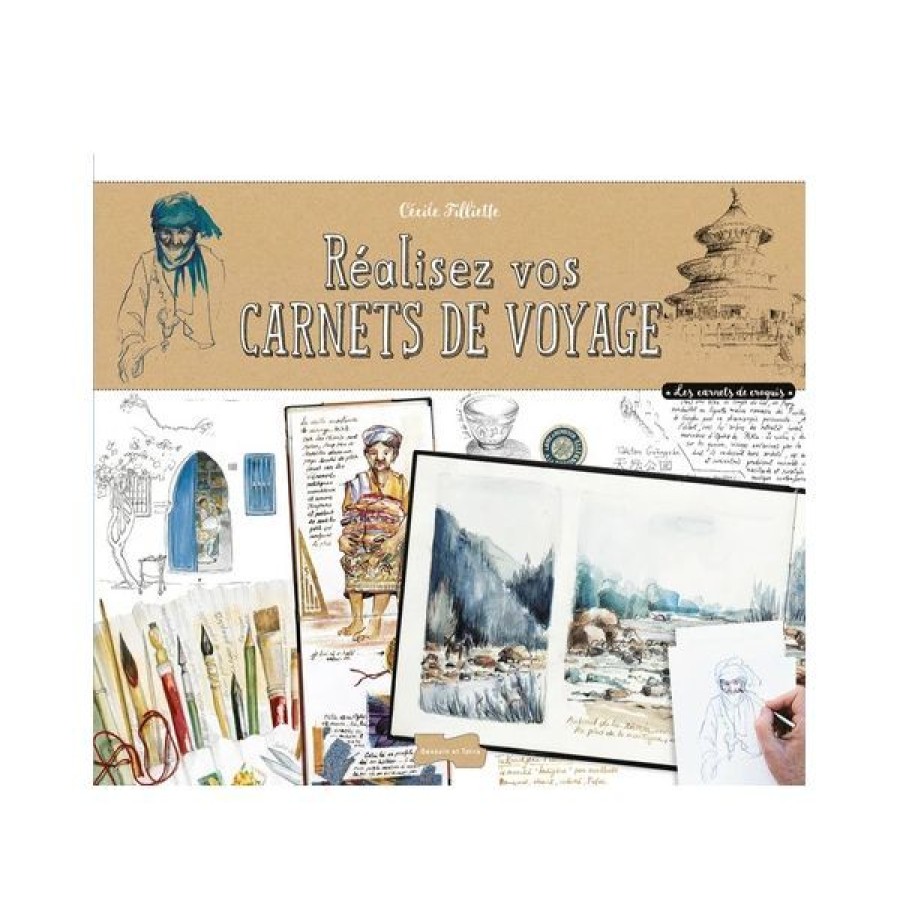 Dessin & Arts Graphiques Creastore Livres Dessin | Realisez Vos Carnets De Voyage - Livre