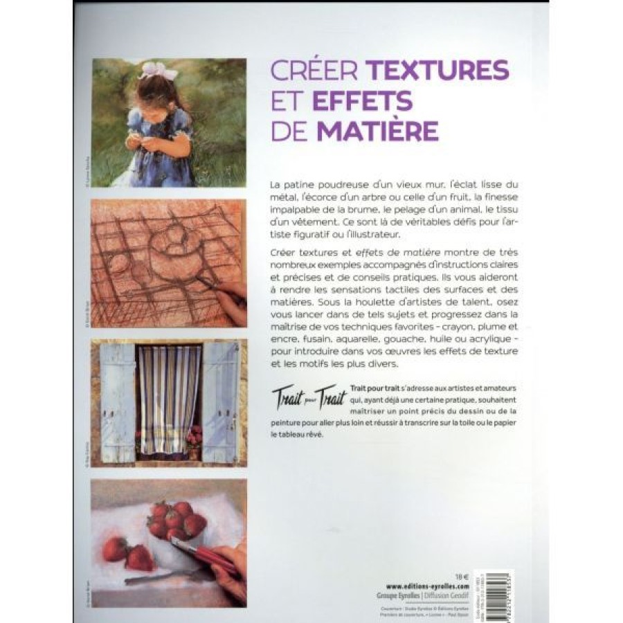 Peintures Creastore Livres Aquarelle | Creer Textures Et Effets De Matiere - Livre