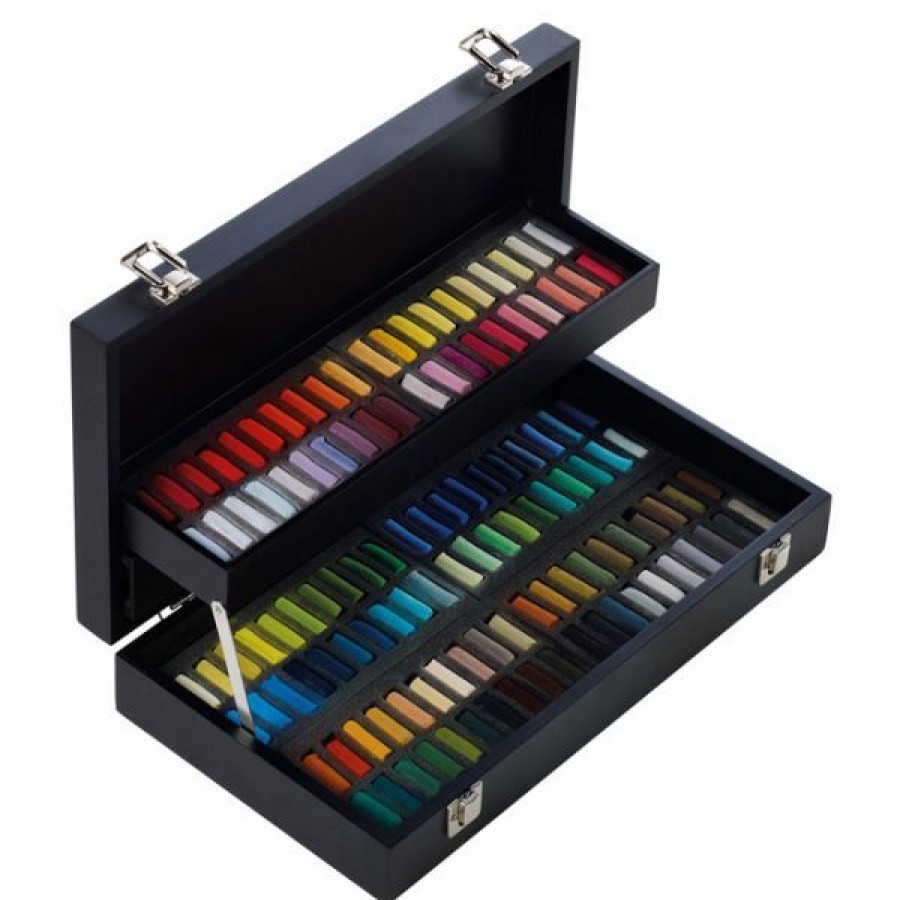 Dessin & Arts Graphiques Creastore Pastels Secs Craies | Coffret Noir Pastels A L'Ecu - 120 Demi-Pastels - Sennelier